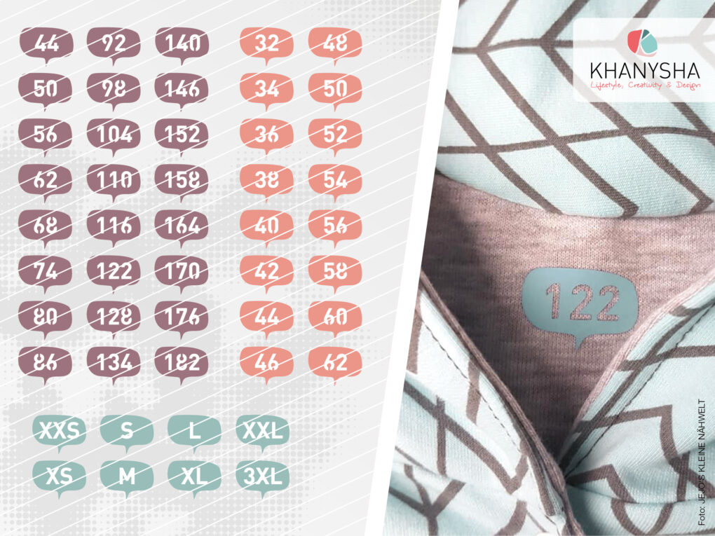 Grössenlabel Klitzegross